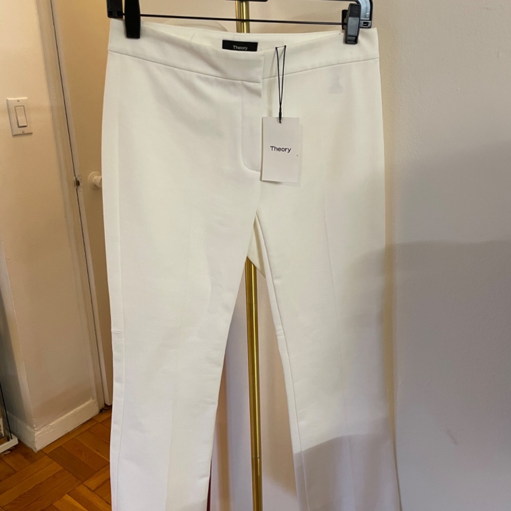 Theory white dress pants